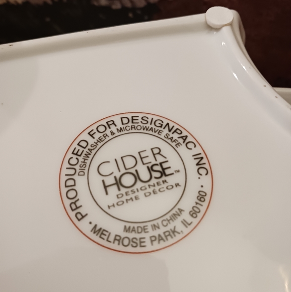 Cider House Designer Home Decor 🍎🍇Designpac Serving Dishes Cheese Snack Plates - Picture 9 of 15